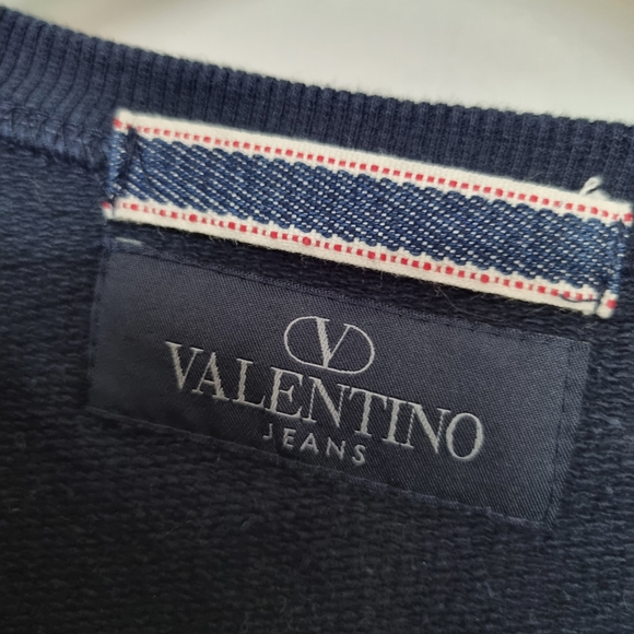 Valentino jeans sweater navy Size large - Picture 4 of 6